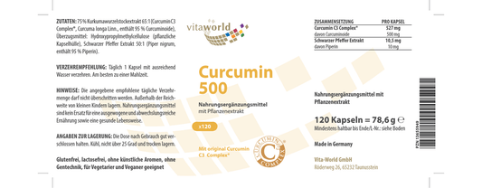 Curcumin 500 (120 caps)