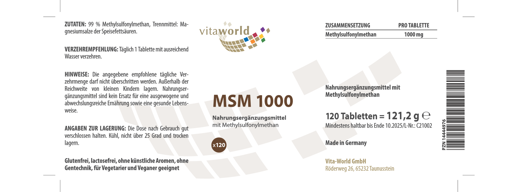 MSM 1000 (120 Tbl)