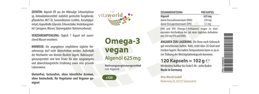 Omega 3 vegan (120 caps)