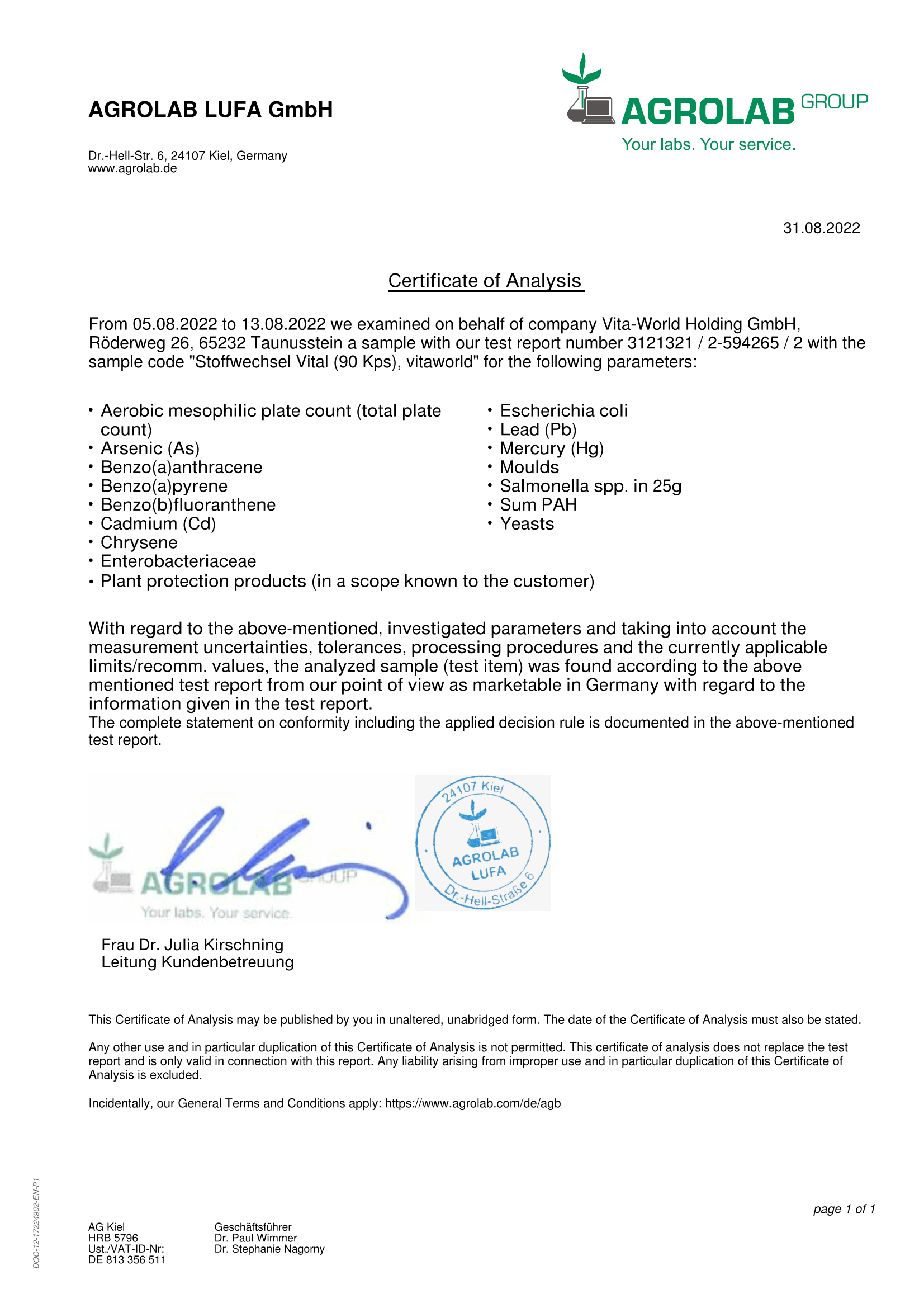 Stoffwechsel Vital (90 Kps)